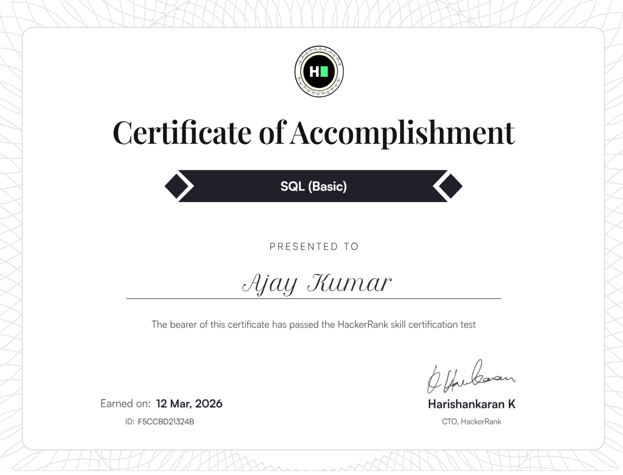 Data Science Master 1.0 Certificate