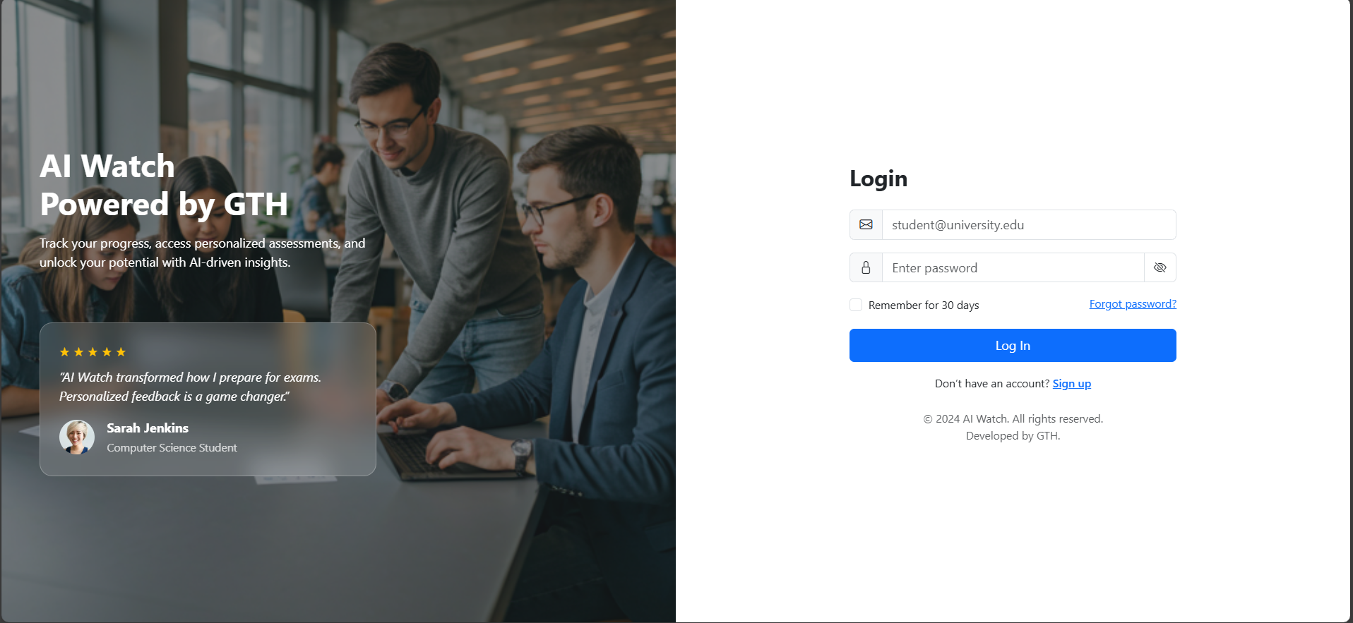 Academic Portal for University